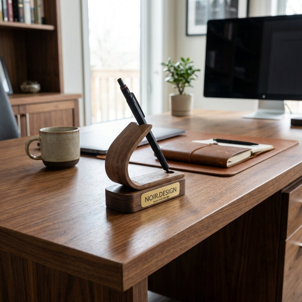 Modern personalised desk accessory for writers