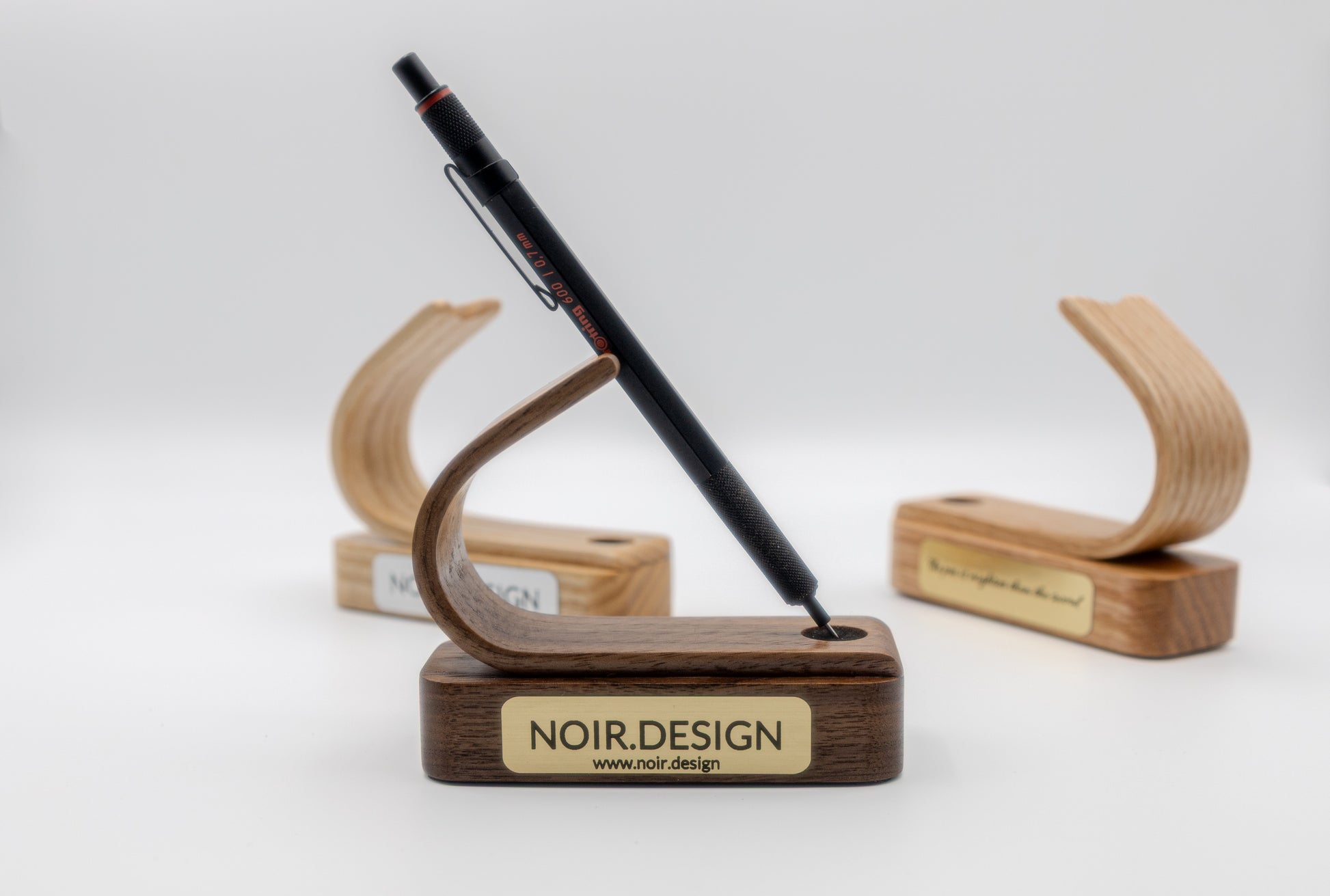Walnut pen holder display
