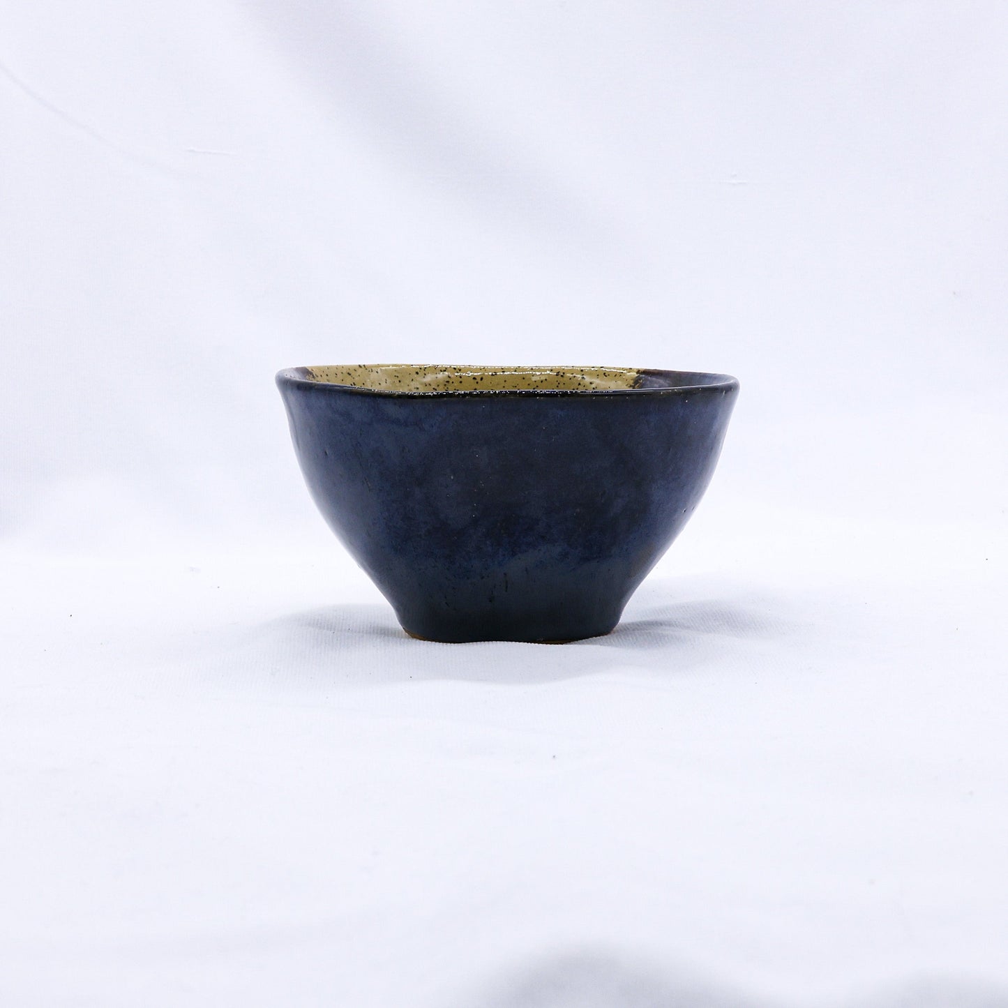 Small Indigo Clay Shore Handmade Ceramic Stoneware Dinner Bowl