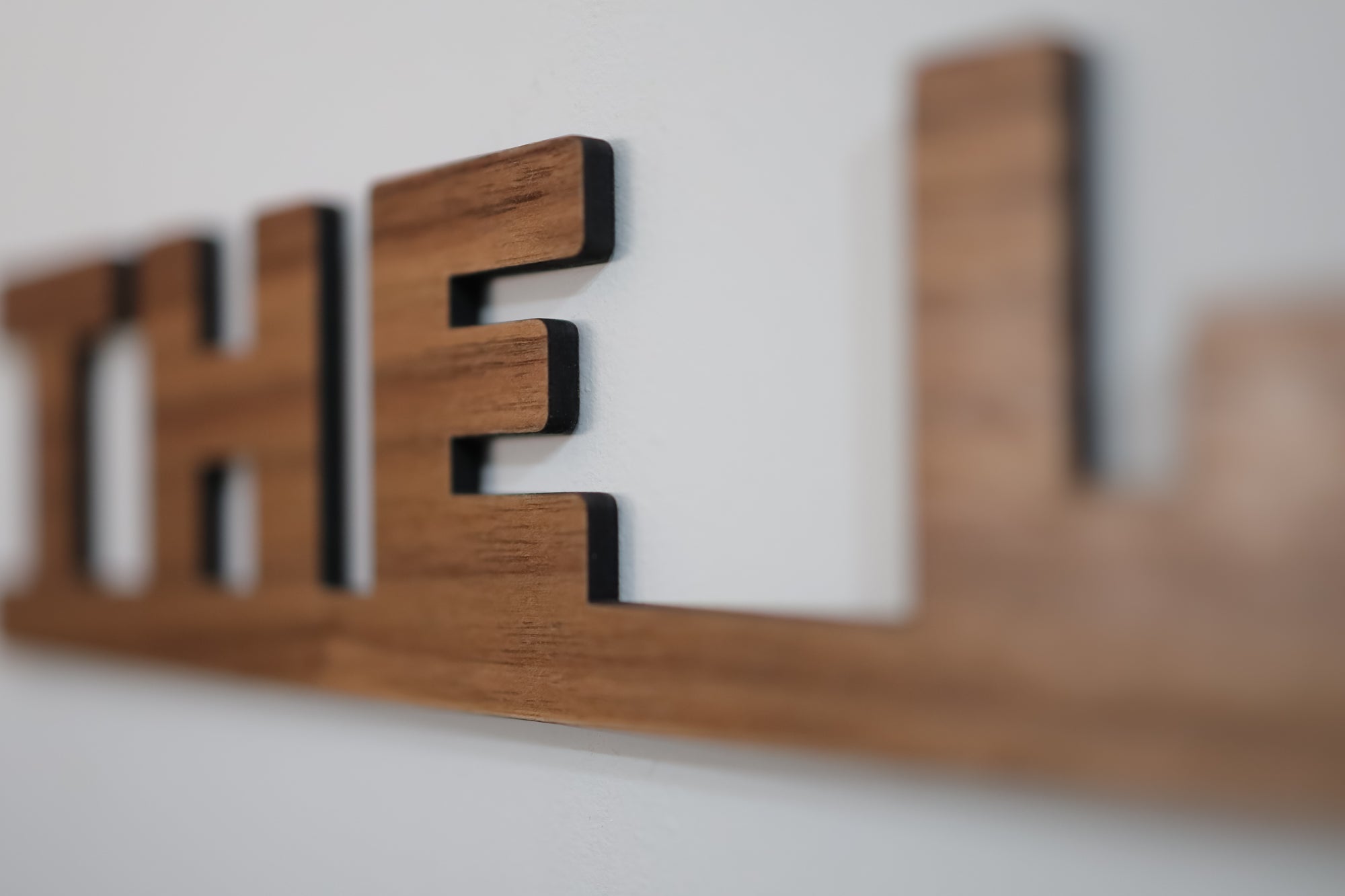 The Loo Sign | American Black Walnut | Wall & Door Topper
