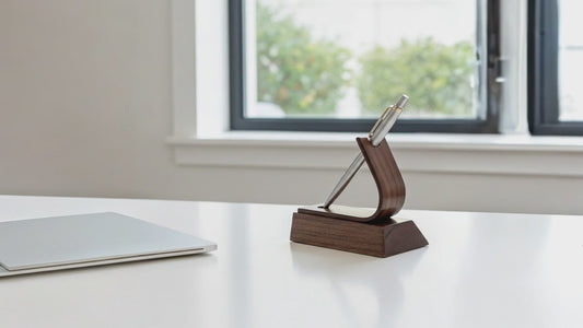 Swiss | Luxury Pen Holder Display Stand - Walnut